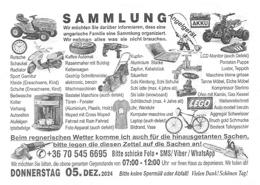 Illegale Sammlung